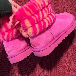 UGG Hot Pink quilted Zebra